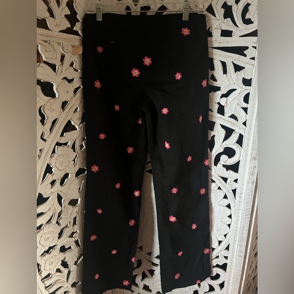 Forever 21 Happy Face Flower Twill Pants - Picture 3 of 8